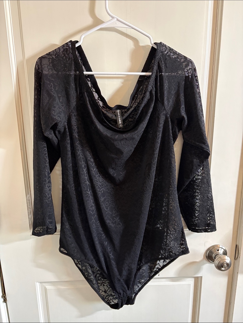 Sheer Black Lace Bodysuit Body Suit